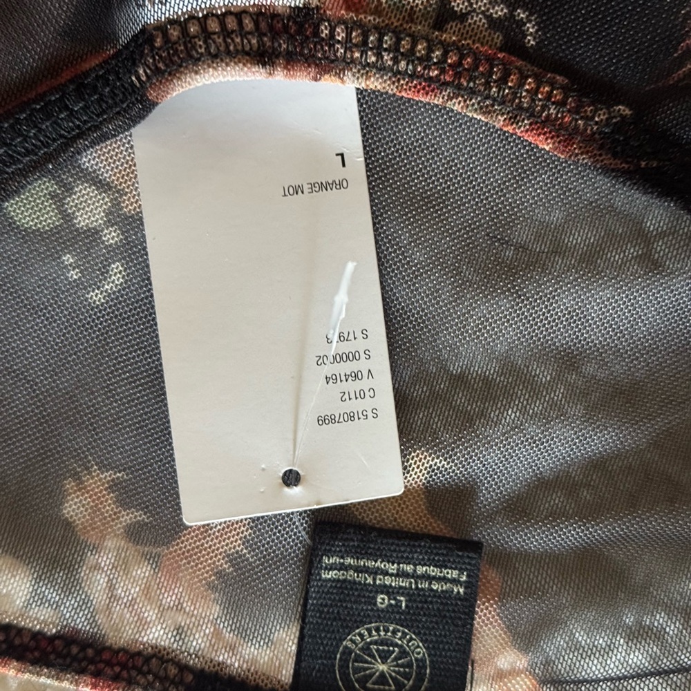 90’s long sleeve mesh T shirt dragon Floral - Picture 2 of 6